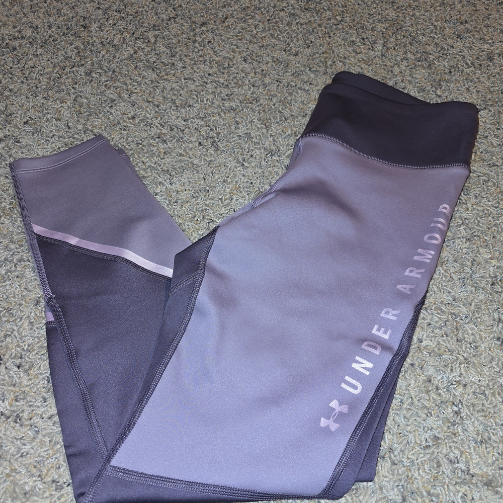 New Without Tags Under Armour Cold GEAR Compression Purple Leggings